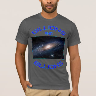 Camiseta Biliões e biliões de estrelas