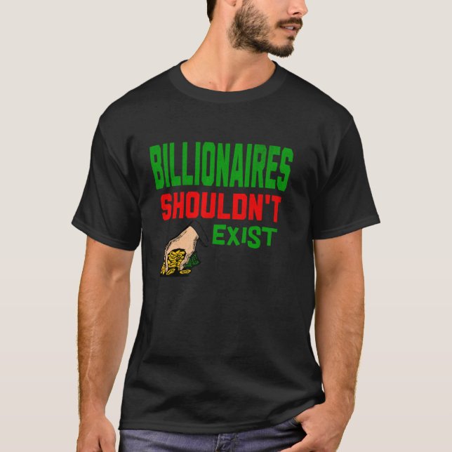 Camiseta Bilionários não deveriam existir esquerdistas, soc (Frente)
