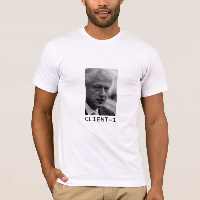Camiseta Bill Clinton: Client-1 (Frente)