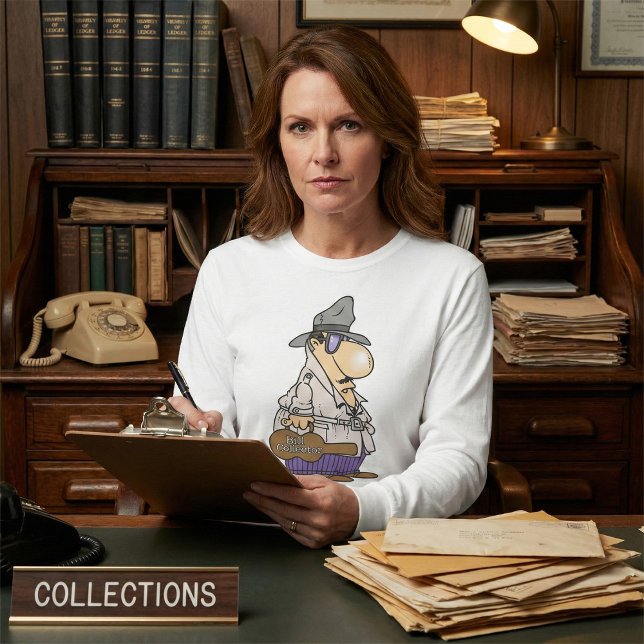 Camiseta Bill Collector Women's Long Capa (Criador carregado)