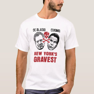 CAMISETA BILL DE BLASIO & ANDREW CUOMO - A MAIOR NOVA IORQU