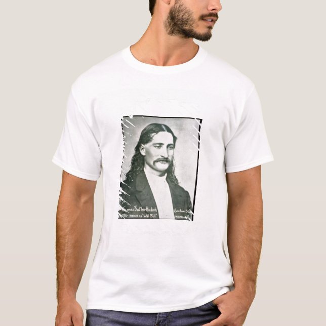 Camiseta "Bill selvagem" Hickok (foto de b/w) (Frente)