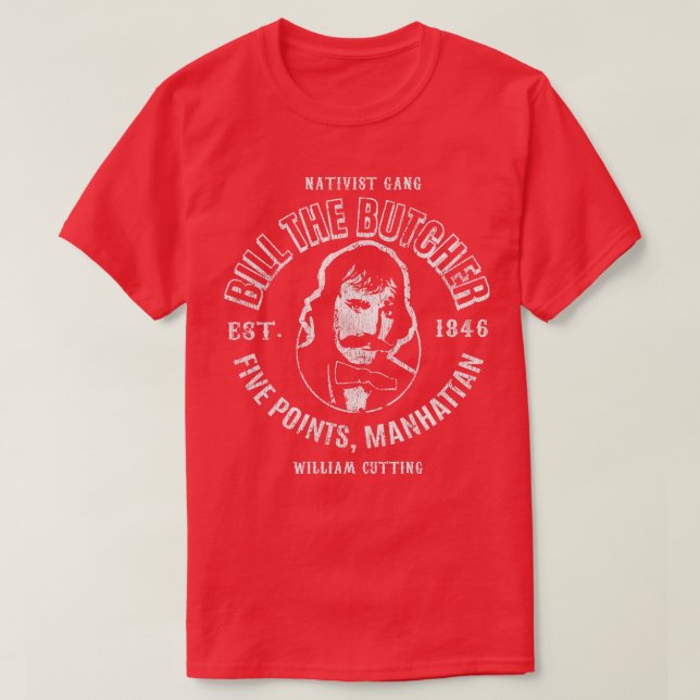 Camiseta Bill the Butcher Vestiu (Frente do Design)