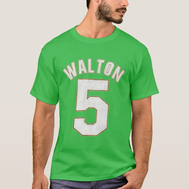 Camiseta Bill Walton Cara de basquete, Bill Walton 5 (Frente)