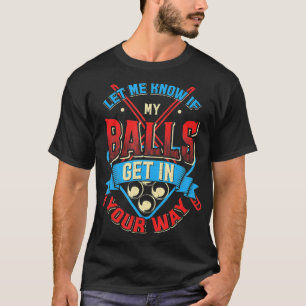 Camiseta Billiard Balls Presente Para Um Jogador Bilhar