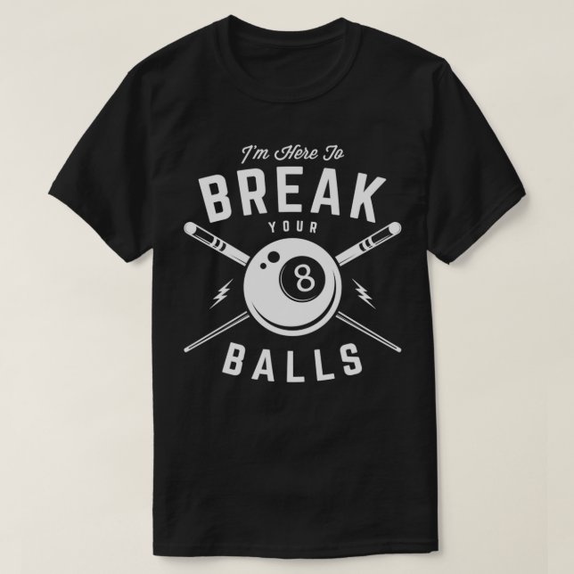 Camiseta Billiard Billiards Snooker Cue Gift 2 (Frente do Design)