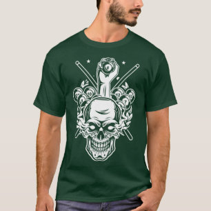 Camiseta Billiard com Hob Esportivo de Competências de Pisc