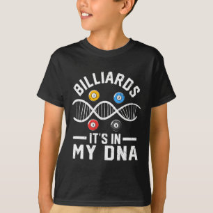 Camiseta Billiard Está No Meu Dna Engraçado Piscina Billiar