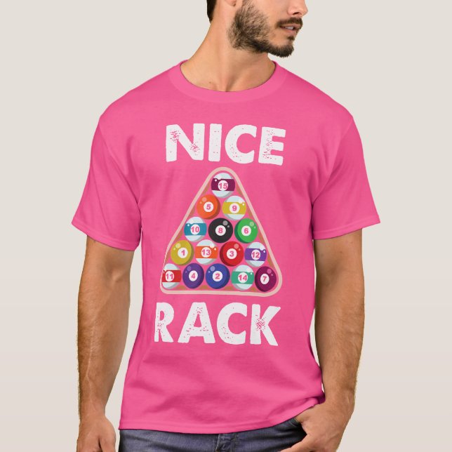 Camiseta Billiard Nice Rack Billiard Player (Frente)