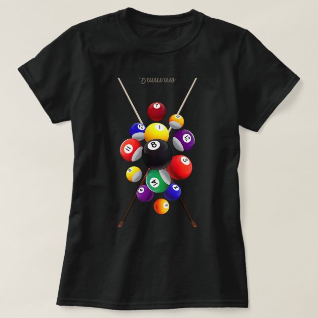 Camiseta Billiard Piscina (Frente do Design)