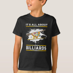 Camiseta Billiard Piscina Billiards Snooker 8 Ball Engraça