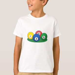 Camiseta Billiard Piscina Snooker Balls