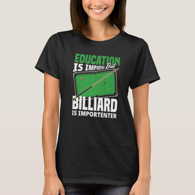 Camiseta Billiard Player Snooker  Pool Player (Frente)