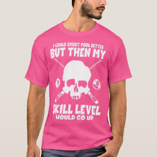 Camiseta Billiard Skull 8ball piscina billiard player