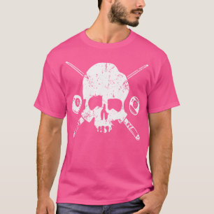 Camiseta Billiard Skull Billiard Piscina de 8 bolas Snooker