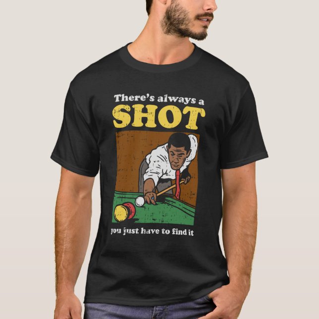 Camiseta Billiard Snooker Retro (Frente)