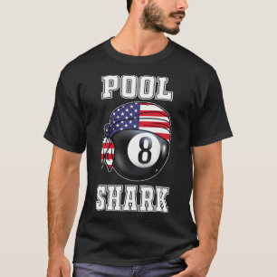 Camiseta Billiard Team 8 Ll Jogador De Jogo De Piscina Pres