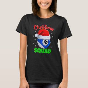 Camiseta Billiards 10 Ball Christmas Squad Balls Billi