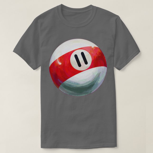 Camiseta Billiards 11 Ball (Frente do Design)