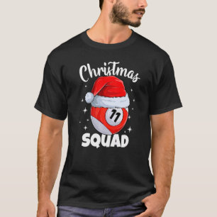 Camiseta Billiards 11 Ball Christmas Squad Balls Billi