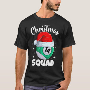 Camiseta Billiards 14 Ball Christmas Squad Balls Billi