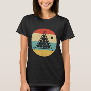 Camiseta Billiards 60s 70s Retro Vintage Cue Sports Piscina