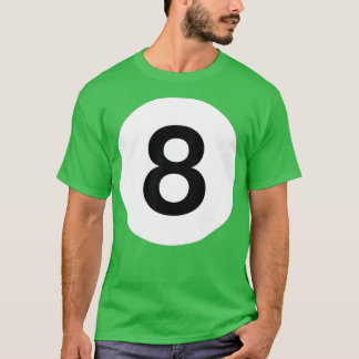 Camiseta Billiards 8 Ball Piscina Ball Correspondente ao Cu