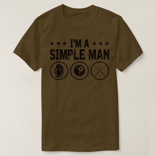 Camiseta Billiards Beer Bebendo 8Ball (Frente do Design)