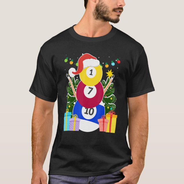 Camiseta Billiards bolas de bilhar bilhar vigaristas (Frente)