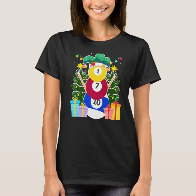 Camiseta Billiards bolas de bilhar bilhar vigaristas (Frente)