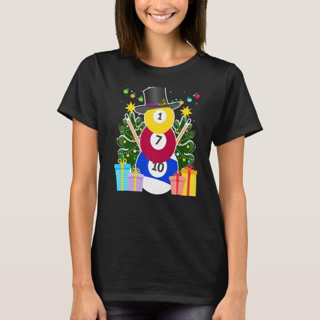 Camiseta Billiards bolas de bilhar bilhar vigaristas (Frente)