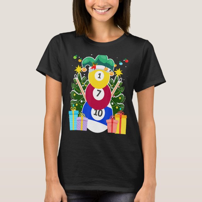 Camiseta Billiards bolas de bilhar bilhar vigaristas (Frente)