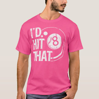 Camiseta Billiards Engraçado Eu Atingiria O Pla De Piscina 
