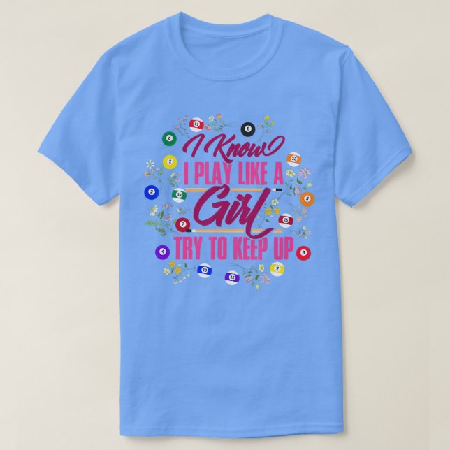 Camiseta Billiards Girl (Frente do Design)