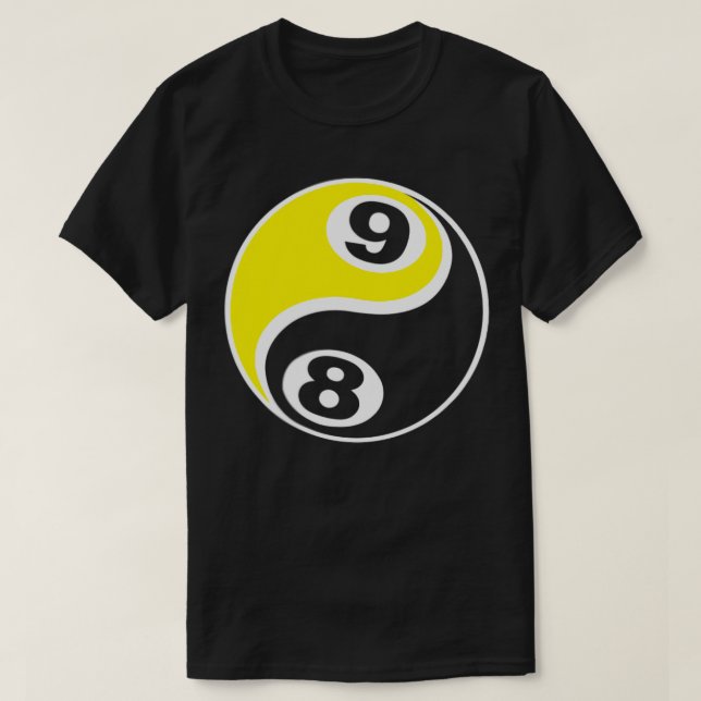 Camiseta Billiards Piscina 8 Ball 9 Cull (Frente do Design)
