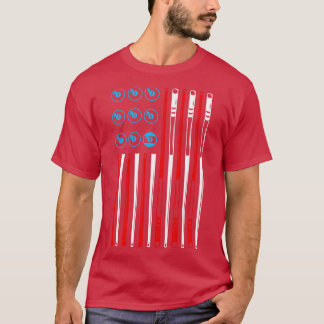 Camiseta Billiards Piscina American Flag