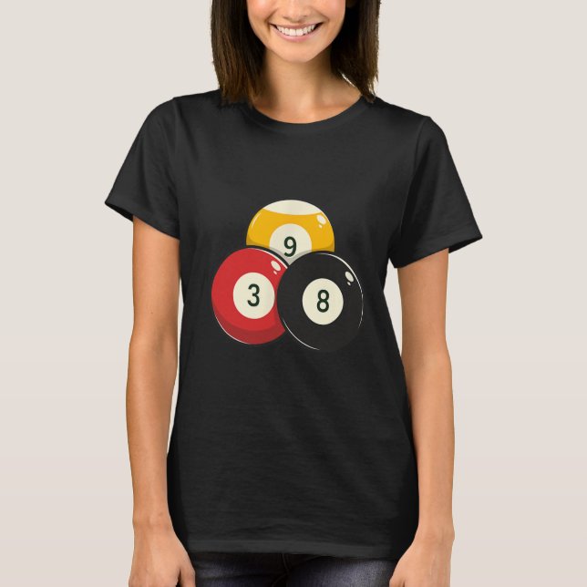 Camiseta Billiards Piscina Ball (Frente)