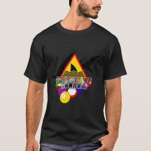 Camiseta Billiards Piscina 'Cuidado com os tubarões' Billia