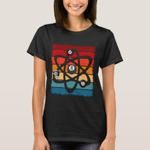 Camiseta Billiards Piscina Hall Sport Atom Science Vintage