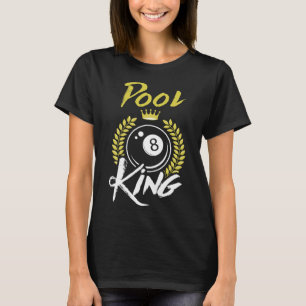 Camiseta Billiards Piscina Rei Shirt Engraçado Billiards Es