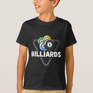 Camiseta Billiards Rack Billiard Player Snooker 8 Ball Cue