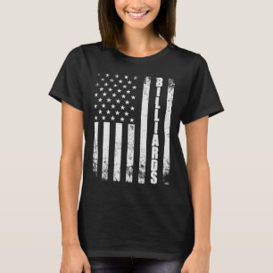 Camiseta Billiards Snooker American Flag Usa Games Esporte