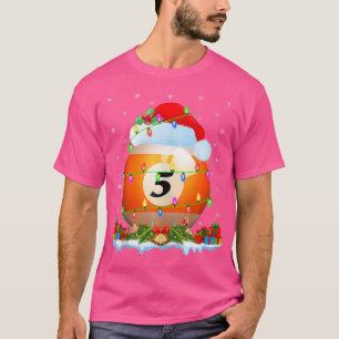 Camiseta Billiards Sports Lover Matando Santa Hat Billiard