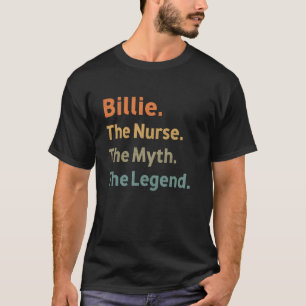 Camiseta Billie A Enfermeira O Mito A Lenda Engraçada Vinta