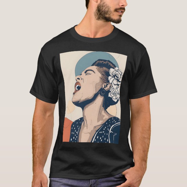 Camiseta Billie Holiday (Frente)