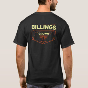 Camiseta Billings Criado Montana Cidade Natal Mt Estado Res