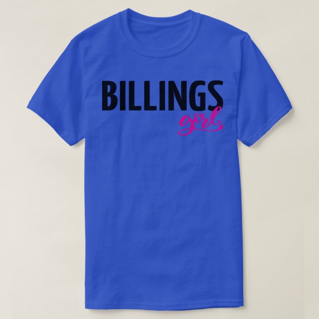 Camiseta Billings Girl Montana Me Criou (Frente do Design)