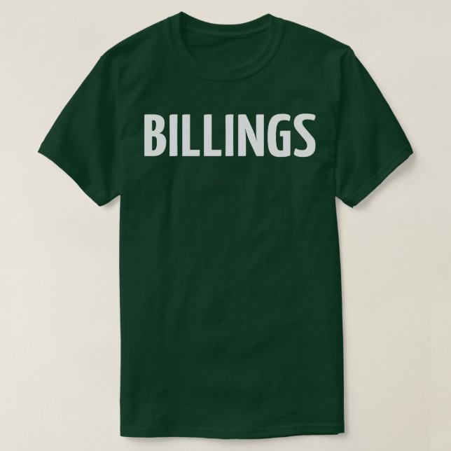 Camiseta Billings Montana Me Criou 1 (Frente do Design)
