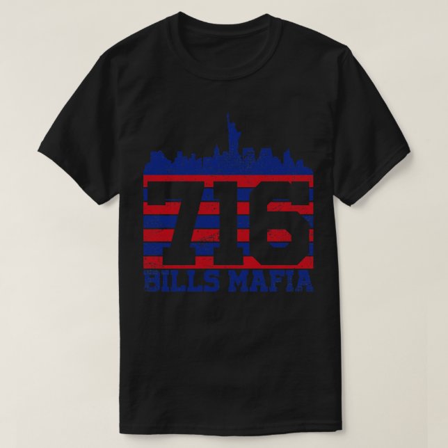 Camiseta Bills Mafia 716 Vintage Style (Frente do Design)