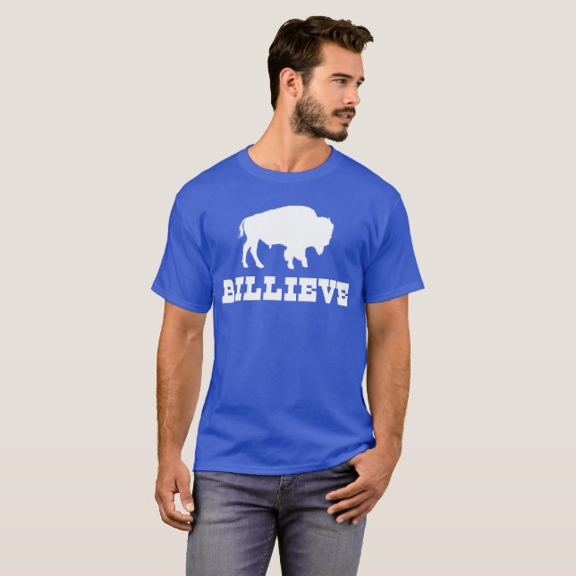 Camiseta Bills Mafia Billieve - Para Os Fãs De Futebol De B (Frente Completa)